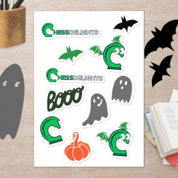 ChessDelights Sticker sheet Halloween Version